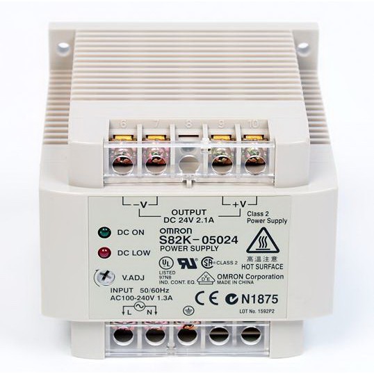 Omron Power Supply S82K-05024 N1875 Input: 100-240V Output: 24V DC