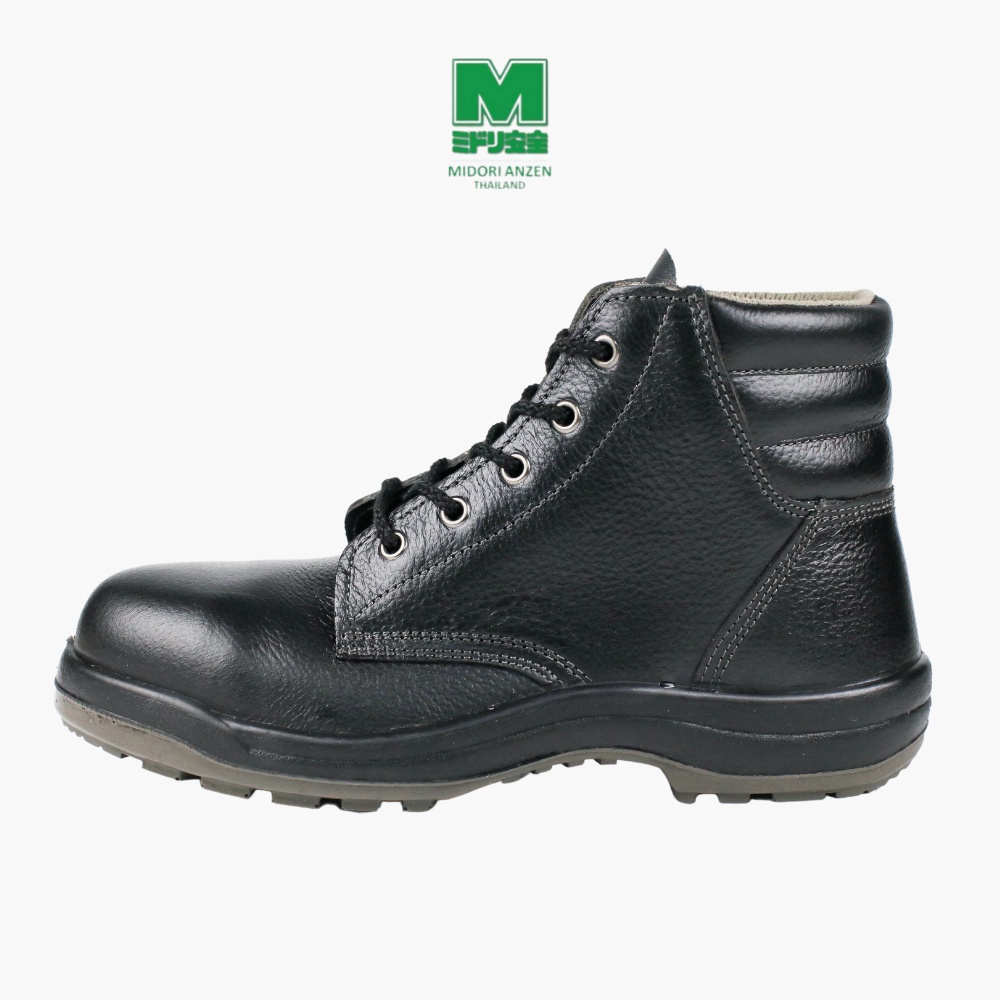 ภาพหน้าปกสินค้าMidori Anzen รองเท้าเซฟตี้หุ้มข้อ หนังแท้ หัวเหล็ก รุ่น ACF220 / Midori Anzen Safety Shoe Steel toecap ACF220