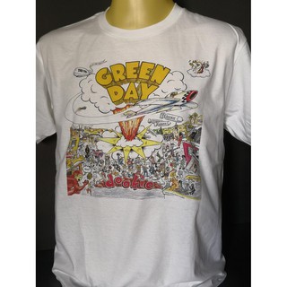 เสื้อยืดโอเวอร์ไซส์เสื้อวงนำเข้า Green Day Dookie 1994 Bad Religion Nofx Rancid Skate Punk Rock Retro Vintage Style T-Sh