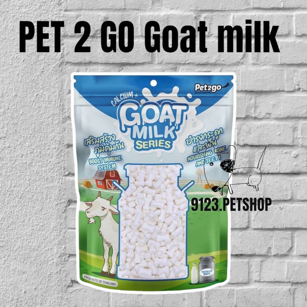 ขนมสุนัข-pet2go-goat-milk-นมแพะอัดเม็ด-นมแพะแท่ง-นมแพะสติ๊ก-นมแพะสตาร์ขัดฟัน-มิลค์กี้โบน-นมแพะสำหรับสุนัข