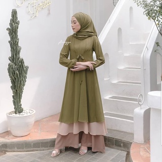 Qinara ชุดเดรส วัสดุ BABYDOLL Get Gamis (ไม่รวม HIJAB) ชุดเดรส เสื้อคลุม ล่าสุด ชุดชาวมุสลิม ผู้หญิง แฟชั่น 2022