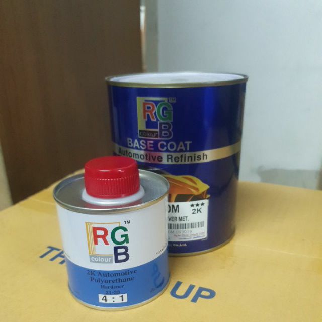 สีเบอร์อาร์จีบี-rgb-แบบขั้นตอนเดียว-มีน้ำยา-4-1-2k-ไม่ต้องเคลือบแล็คเกอร์-ใส่ทินเนอร์พ่นได้เลย