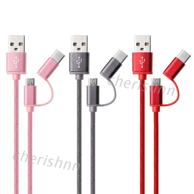 chin-hahax-2-in1-usb-2-0-male-to-usb-3-1-type-c-micro-usb-สายชาร์จเร็ว