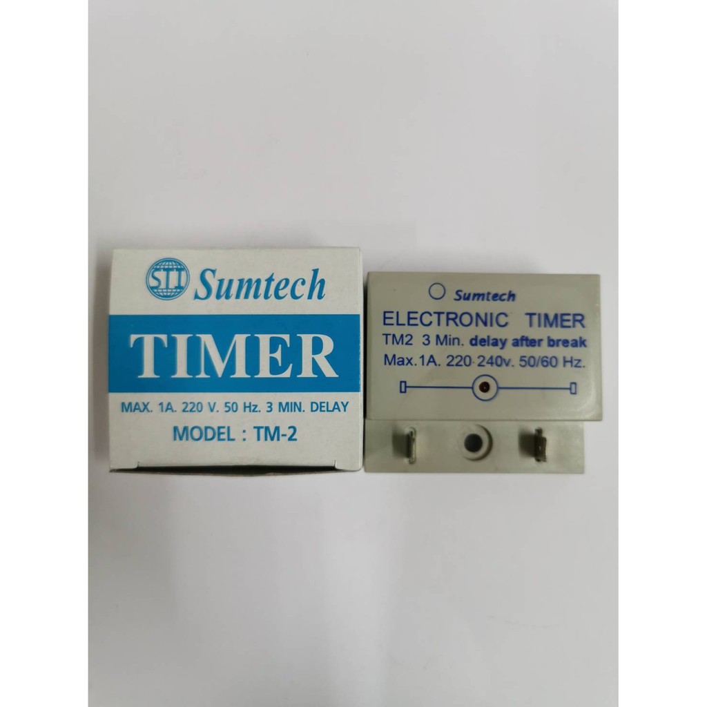 ไทม์เมอร์แอร์บ้าน หน่วงหลัง 3 นาที SUMTECH MAX 1A 220V 50Hz 3 Min Delay ...