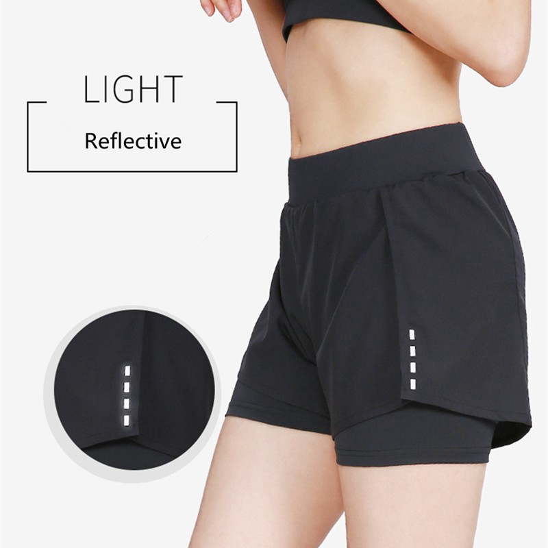 กางเกงเลกกิ้ง-กางเกงโยคะสตรี-womens-yoga-shorts-quick-dry-fitness-shorts-with-lining-running-shorts