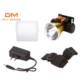 Diymore ไฟฉาย led แบตเตอรี่ลิเธียม แบบชาร์จไฟได้ พลังงานสูง สําหรับตกปลากลางคืน