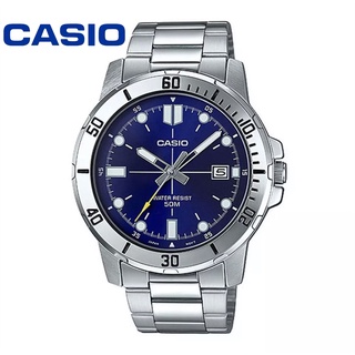 นาฬิกาผู้ชาย Casio รุ่น MTP-VD01D สายแสตนเลส สีเงิน ของแท้100% ประกันศูนย์1ปี จากร้าน