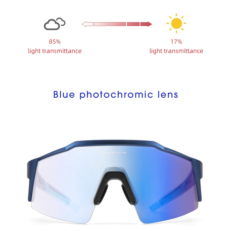 kapvoe-แว่นตากันแดด-เลนส์โครเมี่ยม-สีแดง-เป็นสีฟ้า-อุปกรณ์เสริม-สําหรับขี่จักรยานเสือภูเขา-กลางแจ้ง