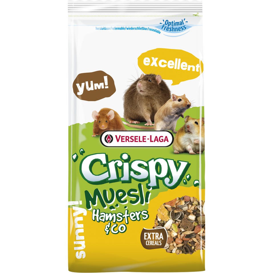 ภาพหน้าปกสินค้าอาหารหนูแฮมเตอร์และสัตว์ฟันแทะ Crispy Muesli Hamster