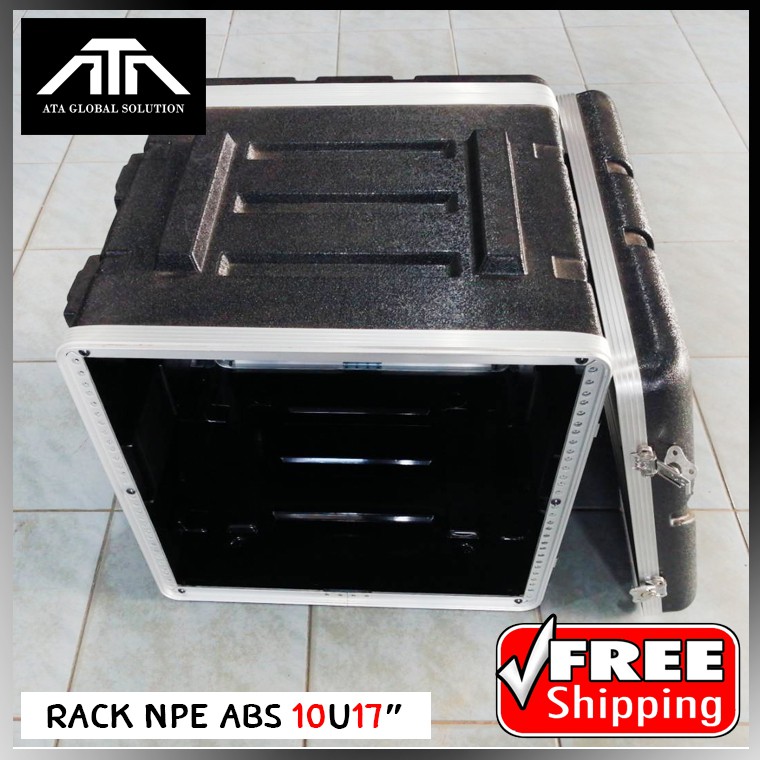 npe-rack-abs-10u-17-นิ้ว-แร็คใส่เครื่องเสียง-กล่องใส่เครื่องเสียง-แข็งแรง-กันน้ำ