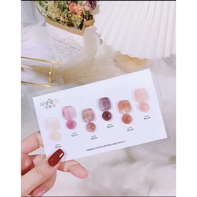 สีเจล-เซต-6-ขวด-แบร์น-annies-พร้อมส่ง