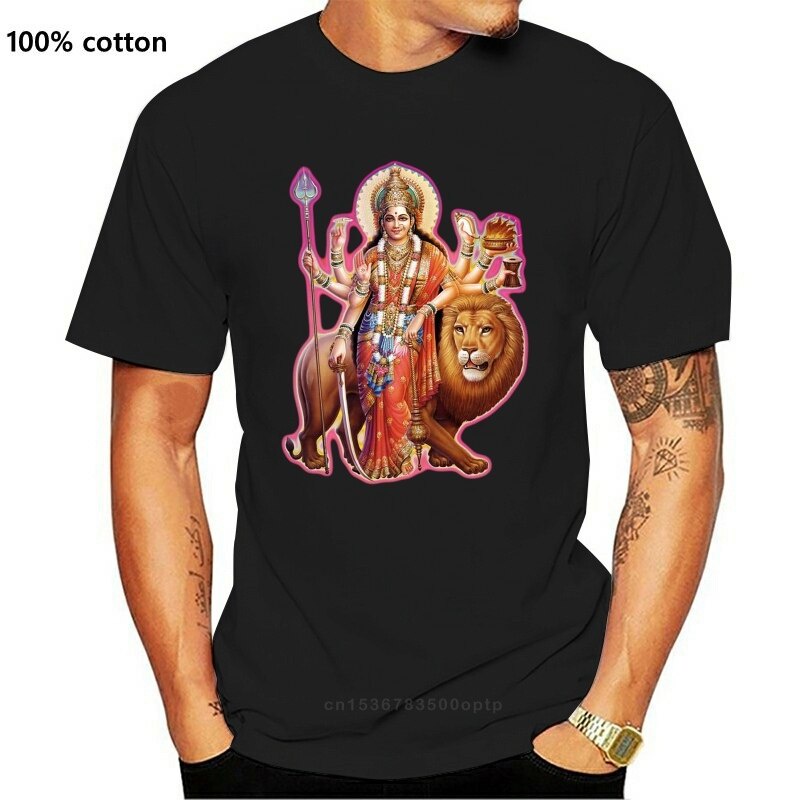 ขายดีขายดี-เสื้อยืดลําลอง-แขนสั้น-พิมพ์ลาย-durga-kali-shiva-krishna-hinduism-yogaer-goddess-สไตล์คลาสสิก-boadof08pfdmpm