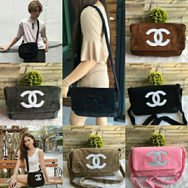 ฮิตที่สุด! Chanel Beaute Crossbody Bag  กระเป๋าถือหรือสะพายพรีเมี่ยมของเเท้จาก Chanel Cosmetic Counter VIP Gift |  Shopee Thailand