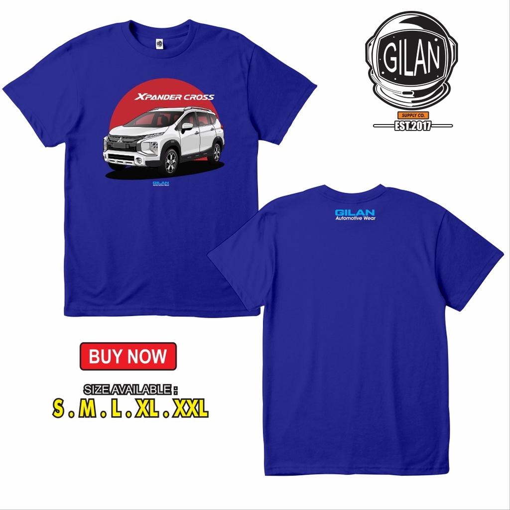 เสื้อยืด-พิมพ์ลายรถยนต์-mitsubishi-xpander-cross-jdm-sakazuki