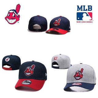 14zt MLB Cleveland Indians หมวกแก๊ป สไตล์วินเทจ สําหรับผู้ชาย vWMl