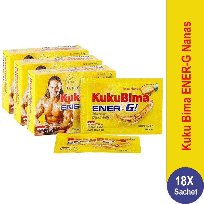 เครื่องดื่มชูกำลัง-kuku-bima-energi-รสชาติสับปะรด-ช่วยให้ร่างกายเผาผลาญและเพิ่มความสดชื่นให้ร่างกาย1-กล่อง-6-ซอง