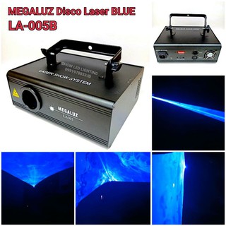 ไฟดิสโก้เทค เลเซอร์ลายเส้น สีน้ำเงิน Megaluz LA005B disco blue laser light