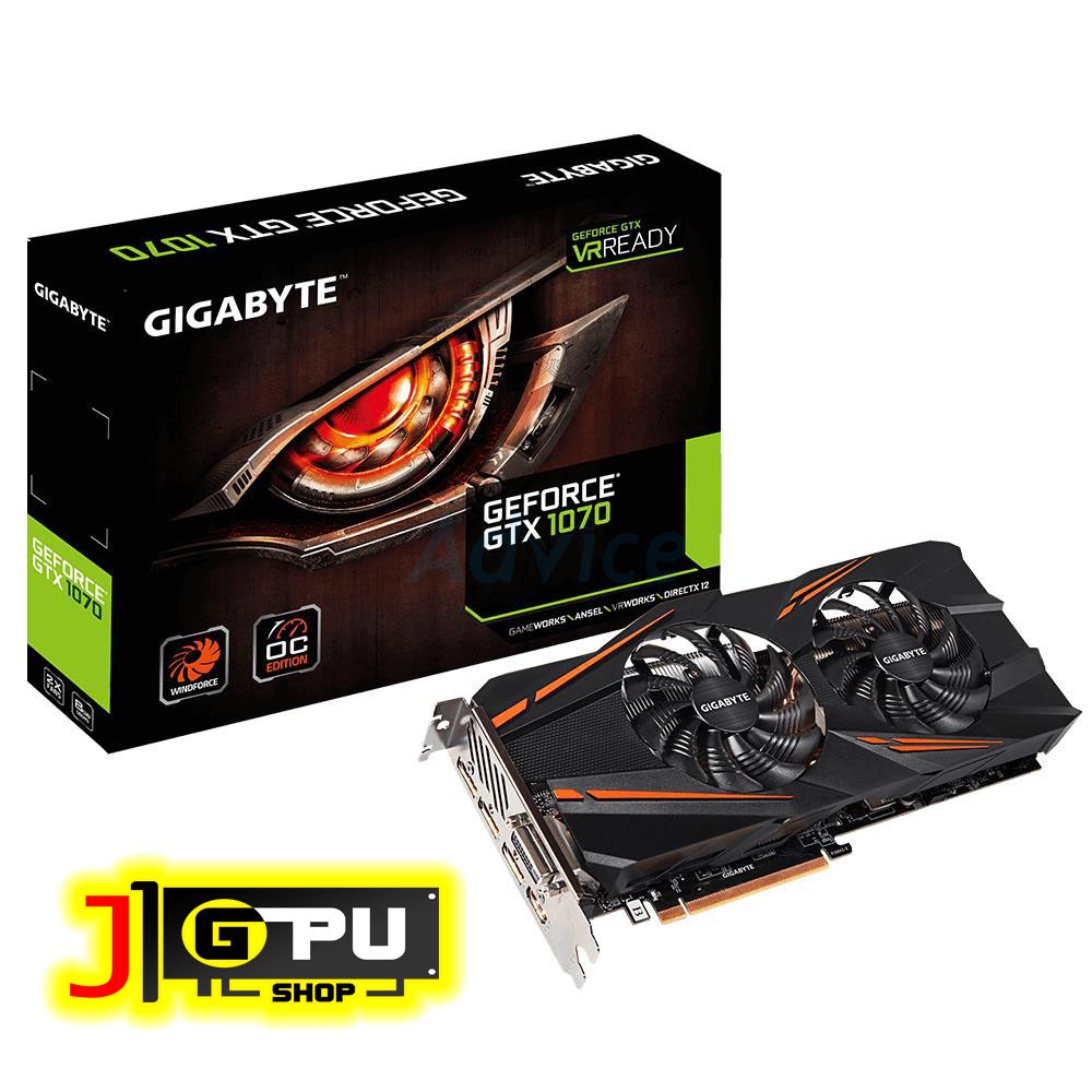 Carte Graphique Gigabyte GeForce GTX 1070 Windforce OC 8Go GDDR5 - Occasion