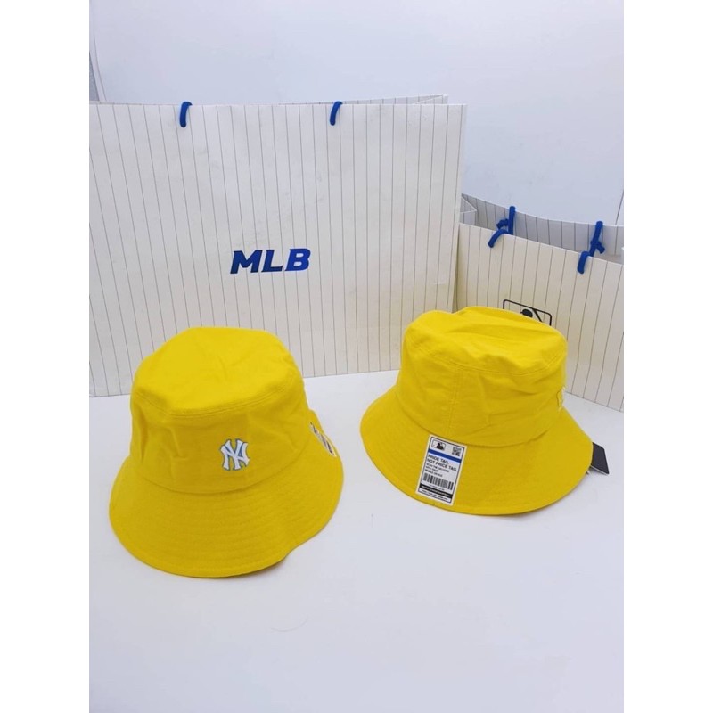 หมวก-mlb-สีเหลืองของแท้-จากเกาหลี