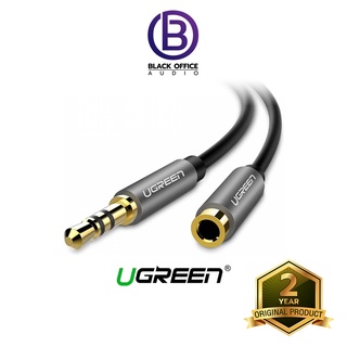 UGREEN 3.5mm Male to Female Stereo Audio Cable Gold Plated สายเพิ่มความยาวหูฟัง (BlackOfficeAudio)