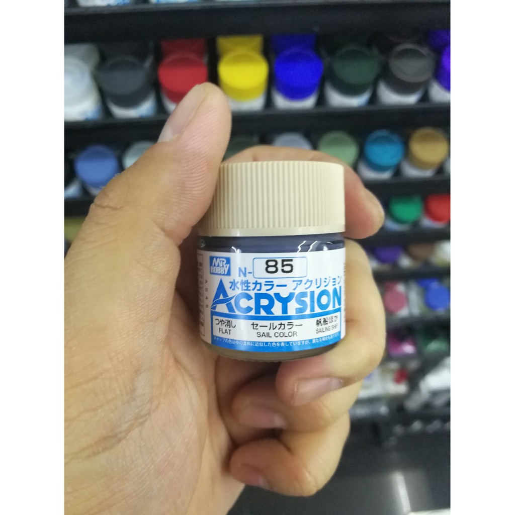 สีสูตรน้ำ-mr-acrysion-color-n85-sail-color-sailing-ship-flat-10ml