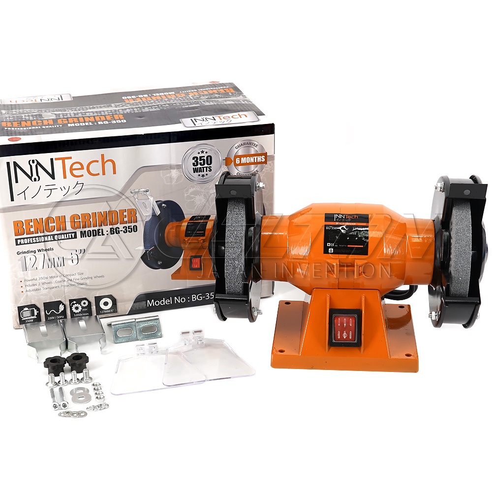 inntech-มอเตอร์หินเจียร-มอเตอร์หินไฟ-5-นิ้ว-125-มม-1-3-แรงม้า-hp-รุ่น-bg-350