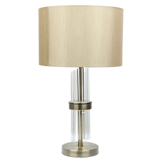 Table lamp TABLE LAMP CARINI MT1767 FABRIC/METAL/GLASS MODERN BRONZE The lamp Light bulb โคมไฟตั้งโต๊ะ ไฟตั้งโต๊ะ CARINI