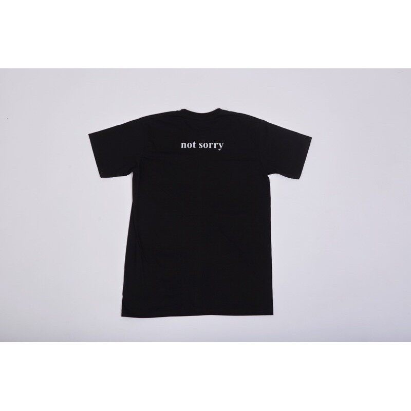 tee-leee-hg-เสื้อสกรีน-reflective-สะท้อนแสง-sorry-not-sorry-cotton-100-ทรง-unisex-เสื้อยืดคอกลม-พร้อมส่ง