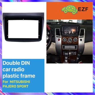 EZframe For MITSUBISHI PAJERO SPORT 2013 9 Inch Android MP5 Player Casing Car Radio Frame Fascia Stereo Panel Dashboard Cover 