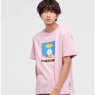 เสื้อยืดใหม่ 2022เสื้อยืดมือ 1 ป้าย Uniqlo ลาย Line friendsL XL  XXL 3XL