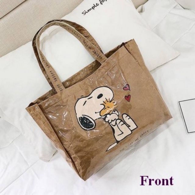 กระเป๋าสะพาย-zara-ลาย-snoopy-สนู๊ปปี้-ขนาด-12-5x11x4-นิ้ว-มีลาย-2-ด้านไม่เหมือนกันค่ะ