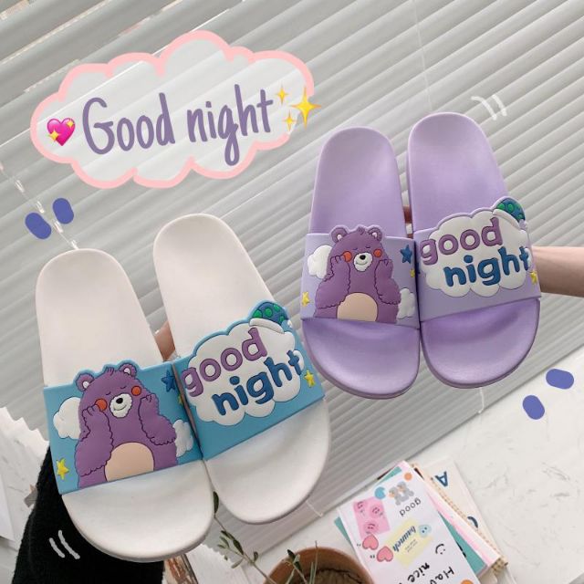 พรีออเดอร์-รองเท้าลายหมีgood-night