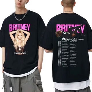 [S-5XL] เสื้อยืด ผ้าฝ้าย พิมพ์ลายโลโก้ Britney Spears Album Music เซ็กซี่ โอเวอร์ไซซ์ แฟชั่นฮาราจูกุ สําหรับผู้ชาย และผู