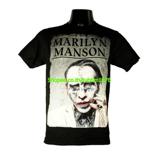 เสื้อยืดสุดเท่เสื้อวง Marilyn Manson เสื้อวงร็อค เมทัล สากล เสื้อวินเทจ มาริลีน แมนสัน MMS1674Sto5XL