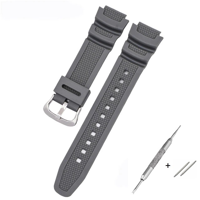 Cinturino In Gomma 18 Mm Per Orologi Casio – AE-1000W, AQ-S810W, W-800H, W-216H
