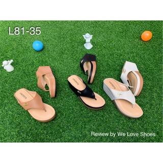 L81-35 รองเท้าส้นตึกแบบคีบ มี 3 สี