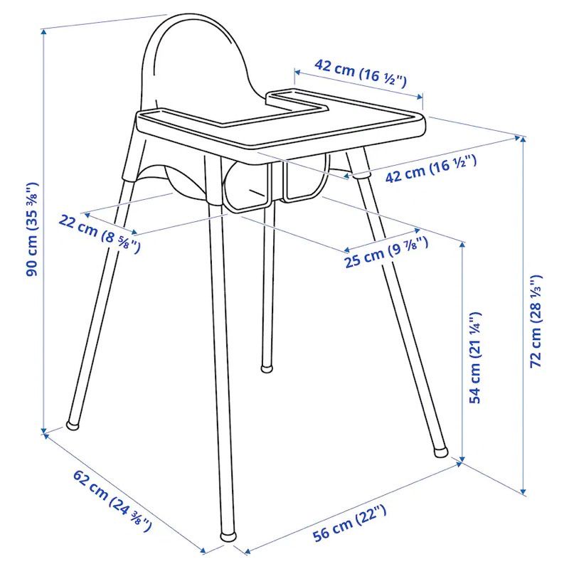 เก้าอี้ทานอาหารเด็ก-พร้อมถาด-เก้าอี้สูง-ikea