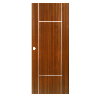 Interior door VINYL INTERIOR DOOR AZLE MD1 80X200CM TEAK Door frame Door window ประตูภายใน ประตูภายในไวนิล AZLE MD1 80x2