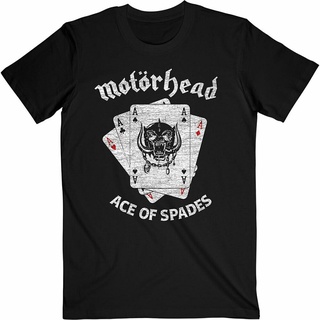 เสื้อยืดสีขาวเสื้อยืดลําลองแฟชั่นสําหรับผู้ชายแขนสั้นพิมพ์ลาย Motorhead Flat War Pig AcesS-4XL