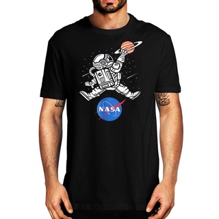 คอลูกเรือเสื้อยืด พิมพ์ลายนักบินอวกาศ Nba บาสเก็ตบอล Nasa สําหรับผู้ชายS-5XL