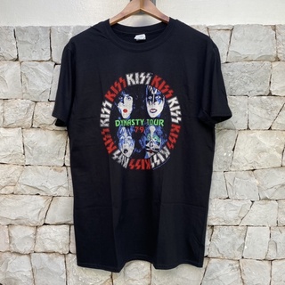 เสื้อยืดผ้าฝ้ายพิมพ์ลายขายดีเสื้อวง KISS DYNASTY ลายหลัง TOUR มือ 1 ลิขสิทธิ์แท้