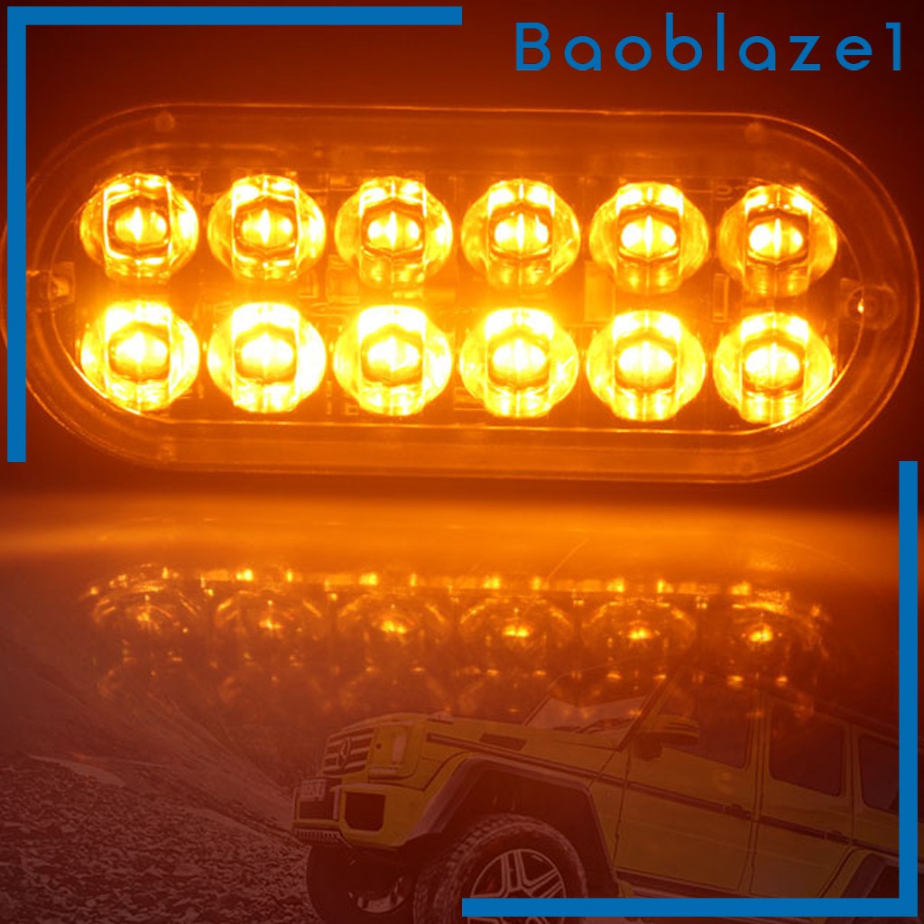 baoblaze1-ไฟแฟลช-led-12-24-v-36-w-กันน้ําสําหรับติดรถยนต์รถบรรทุกรถตู้ยานพาหนะ-12-ดวง