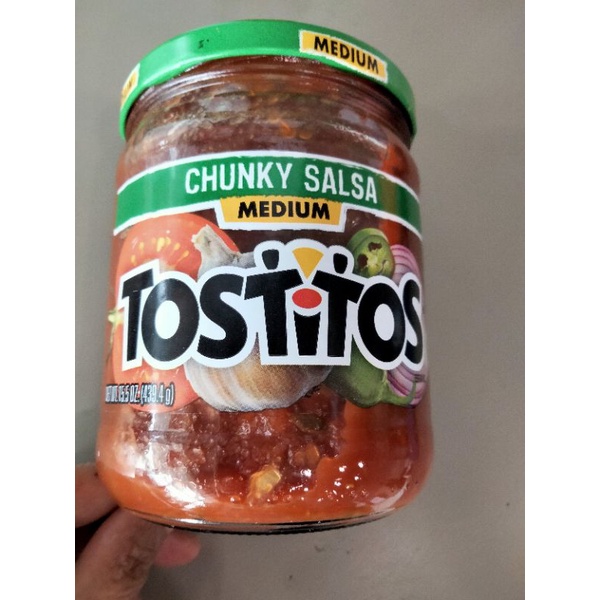 Tostitos Chunky Salsa Medium Sauce ซอสจิ้ม แผ่นข้าวโพด ผสมพริกจาลาปิโน ...