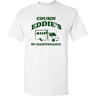 เสื้อยืดโอเวอร์ไซส์เสื้อยืดแขนสั้น พิมพ์ลาย Cousin Eddies RV Maintenance สําหรับผู้ชายS-3XL