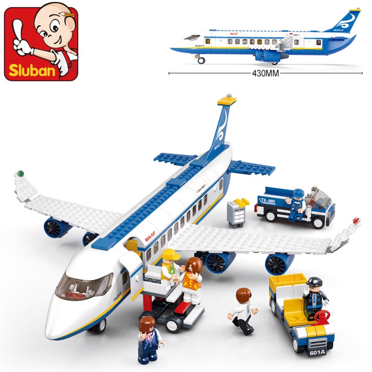 sluban-0366-airbus-เครื่องบินของเล่นสําหรับเด็ก-463-ชิ้น