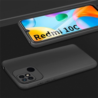 เคสสีดำนิ่ม Redmi 10C  เคสซิลิโคน  TPU  สีดำ กันรอย  คลุมป้องกันกล้อง กันขูดขีด