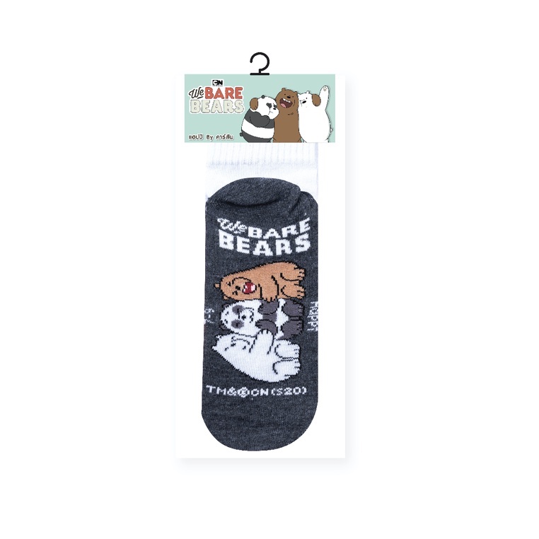 ถุงเท้านักเรียนทอลาย-happi-by-carson-ลาย-we-bare-bears-1-คู่-คละลาย