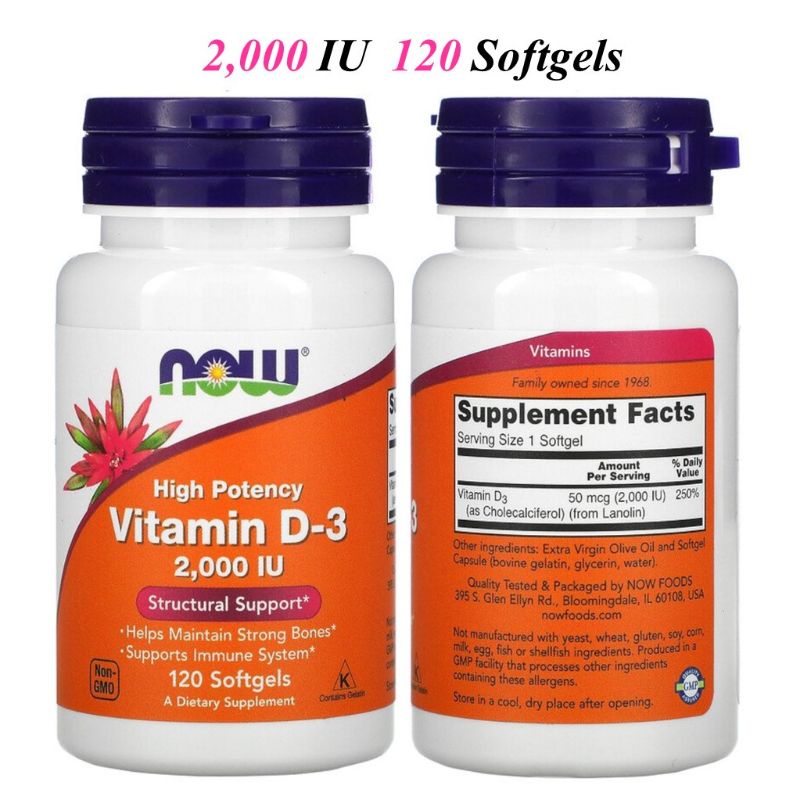 พร้อมส่ง-มีเก็บเงินปลายทาง-วิตามินดี-now-foods-vitamin-d-vitamin-d3