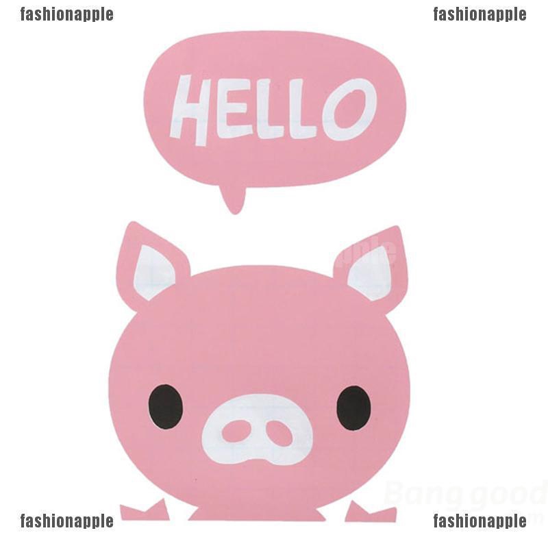 fath-สติกเกอร์ไวนิล-ลาย-hello-little-pig-ลอกออกได้-สําหรับติดตกแต่งหน้าต่าง