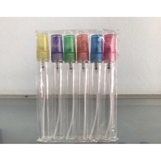 ขวดปากกาใสฝาสี (1โหล)  10ml. (เสปย์)